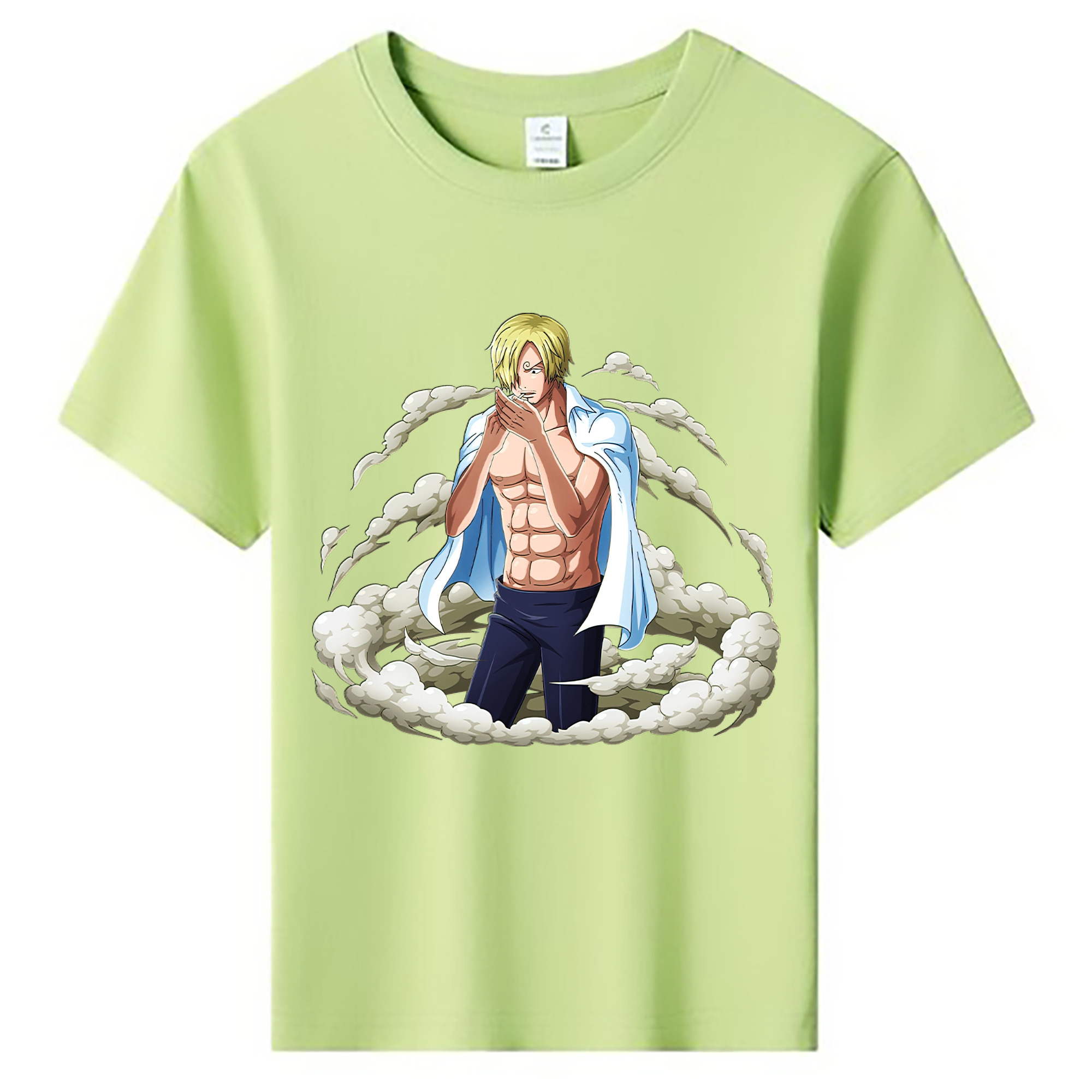 （画像用） ワンピース サンジ ONE PIECE Sanji 綿100％キッズTシャツ（フロントプリント）